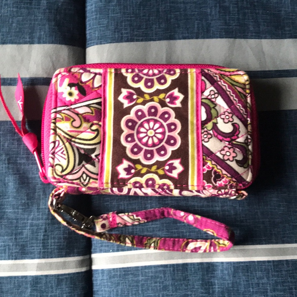 Vera Bradley wristlet-wallet-phone holder.